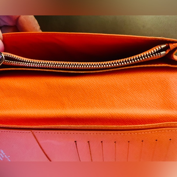 Louis Vuitton Orange Monogram Wallet - Picture 7 of 11